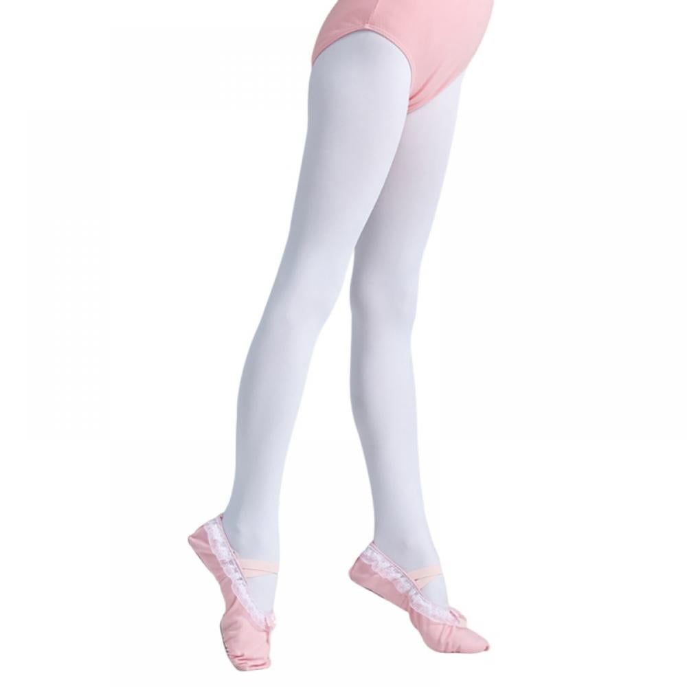 Toddler/Little Kid/Big Kid 6 Pairs Ultra Soft Pro Dance Tight Ballet Footed Tights for Girls 