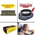 thumbnail image 2 of 3.5 Inch Large Egg Rings for Griddle or Frying Round Egg for Breakfast. Egg Mcmuffins Mold Perfect Sandwiches Maker Nonstick Egg Cooking Ring for You and Your Family Full Set of 6 Packs, 2 of 8