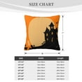thumbnail image 4 of ZICANCN Decorative Throw Pillow Covers , Haunted House Couch Sofa Decorative Knit Pillow Covers for Living Room Farmhouse 16"x16", 4 of 8
