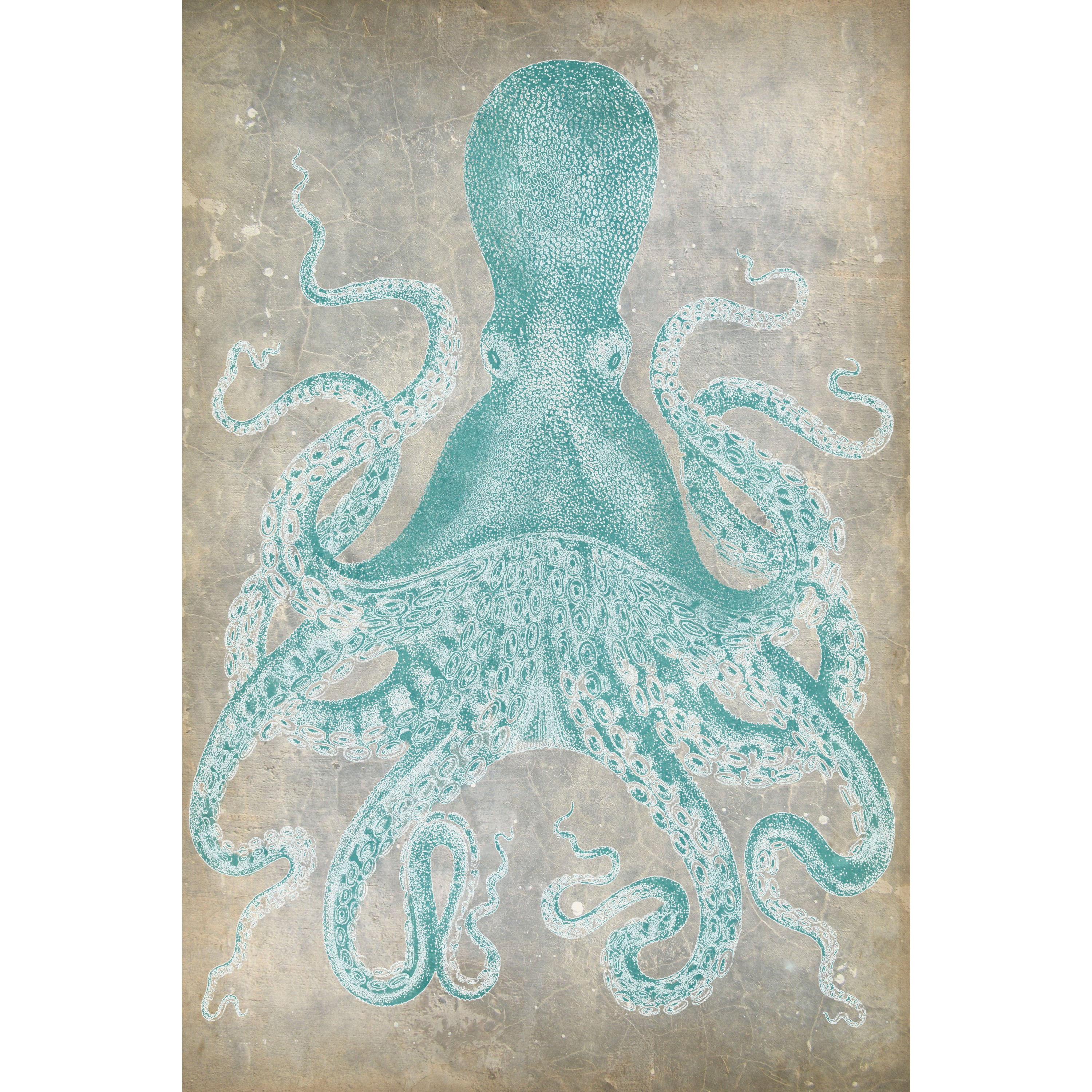 Marmont Hill "Spa Octopus I" Painting Print on Wrapped Canvas