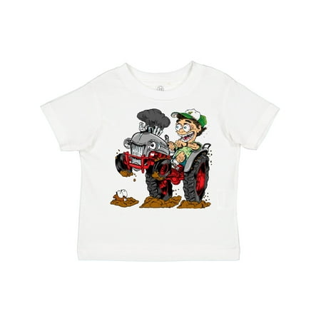 

Inktastic Hot Roddin Rod on a Tractor in Grey Gift Toddler Boy Girl T-Shirt