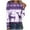 Purple, variant on Lolmot Christmas Shirts for Women Reindeer Snowflake Printed Gradient Color Sweatshirt Long Sleeve Round Neck Loose Comfy Pullover Tops