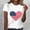 A1262 White, variant on Fourth of July T-Shirt for Women Patriotic Top Short Sleeve Liberty Statue American Flag Graphic Tee Print Crewneck Relaxed Fit Festive