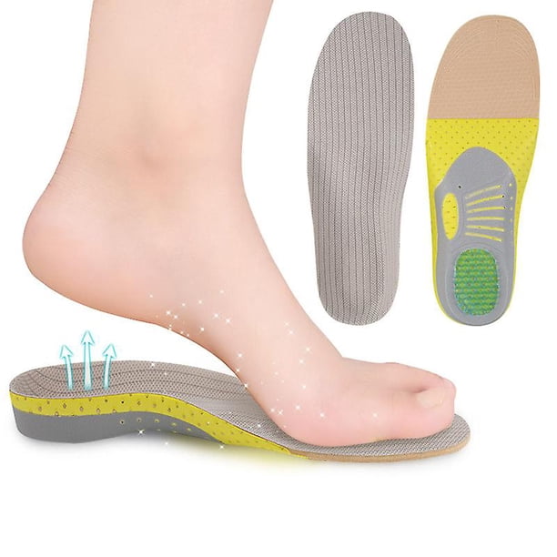 Plantillas ortopédicas para zapatos, soporte de arco para pies planos, salud