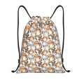 thumbnail image 1 of Fotbe Cartoon Cat 1 Bolsa Mochila con Cordón Estampada, Bolsa de Gimnasio Deportiva, Bolsa Cinch, Bolsa con Cordón para Hombres y Mujeres-Small, 1 of 6