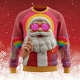 thumbnail image 2 of gcong Santa Christmas Sweaters for Men 2025 Funny Christmas Sweatshirts Crewneck 3D Printed Xmas Holiday Pullover Shirts for Couple, 2 of 4