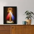 thumbnail image 3 of ADALE Sacred Heart of Jesus I Trust In You Divine Mercy Christian Poster Canvas Wall Art Living Room Wall Art Bedroom Decor Prints Pictures Black Framed 8x10 Inch, 3 of 6