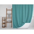 thumbnail image 2 of S4Sassy Green Floral Block Waterproof Bathroom Shower Curtain With Roller Rings Hook-60 x 70 Inch, 2 of 6