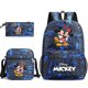 thumbnail image 1 of 3pcs Disney Mickey Minnie Mouse Backpacks Students Schoolbags Pencil Case Shoulder Bags Backpack Boys Girls School Bags Sets, 1 of 4