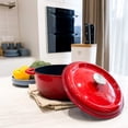 thumbnail image 5 of HUASAI Mango de repuesto de acero inoxidable compatible con Le Creuset Aldi Lodge y otros hornos holandeses de hierro fundido esmaltado, 5 of 5