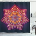 thumbnail image 1 of Ambesonne Leaf Shower Curtain, Geometric Tibetan Mandala, 69"Wx75"L, Multicolor, 1 of 3