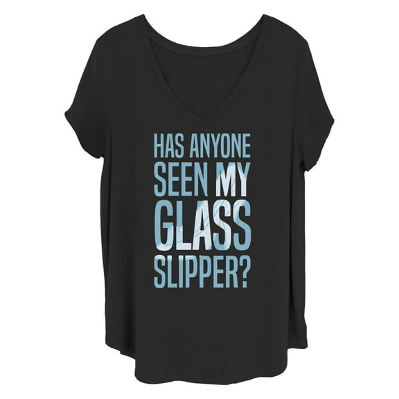 Women's Disney Missing Slipper Quote Graphic T-Shirt