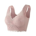 thumbnail image 2 of CHUOU Lace Bra Plus Size Bra Women Underwear Bralette Crop Top Female Bra Large Top Female Push Up Brassiere Laced Bra, 2 of 5
