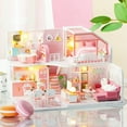 thumbnail image 2 of Doll House Kit Miniature House Miniature Dollhouse Assembly Miniature Dollhouse Assembly Dollhouse Children Assembly DIY Dollhouse Kit Doll House Kit Miniature House Building Kit, 2 of 8