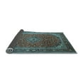thumbnail image 2 of Ahgly Company Indoor Rectangle Medallion Light Blue Traditional Area Rugs, 8' x 12', 2 of 4