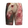 thumbnail image 7 of Daiia Haired White Horse Mens Woven Stretch Pajama Short,Short Pajama Pants-3X-Large, 7 of 7