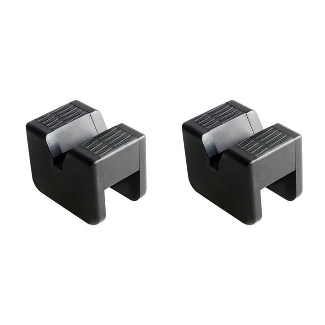 Amdohai Jack Stand Pads, Universal Car Rubber Jack Pad Adapter Anti-Slip Slotted Frame Rail Protector, 2 Pack