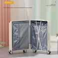 thumbnail image 5 of Valise de Voyage Mode avec Porte-Gobelet, Bagage à Roulettes, Chariot, Roue Universelle, Bagage Cabine, Valise d'Embarquement 20 Pouces Bleu, 5 of 5