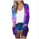 thumbnail image 1 of Mujeres de Manga Larga Tops de Impresión Casual Blusa de Bolsillo Cardigan Algodón Poliéster, Moda Señoras Top para el Uso Diario Y Casual de Primavera, 1 of 9