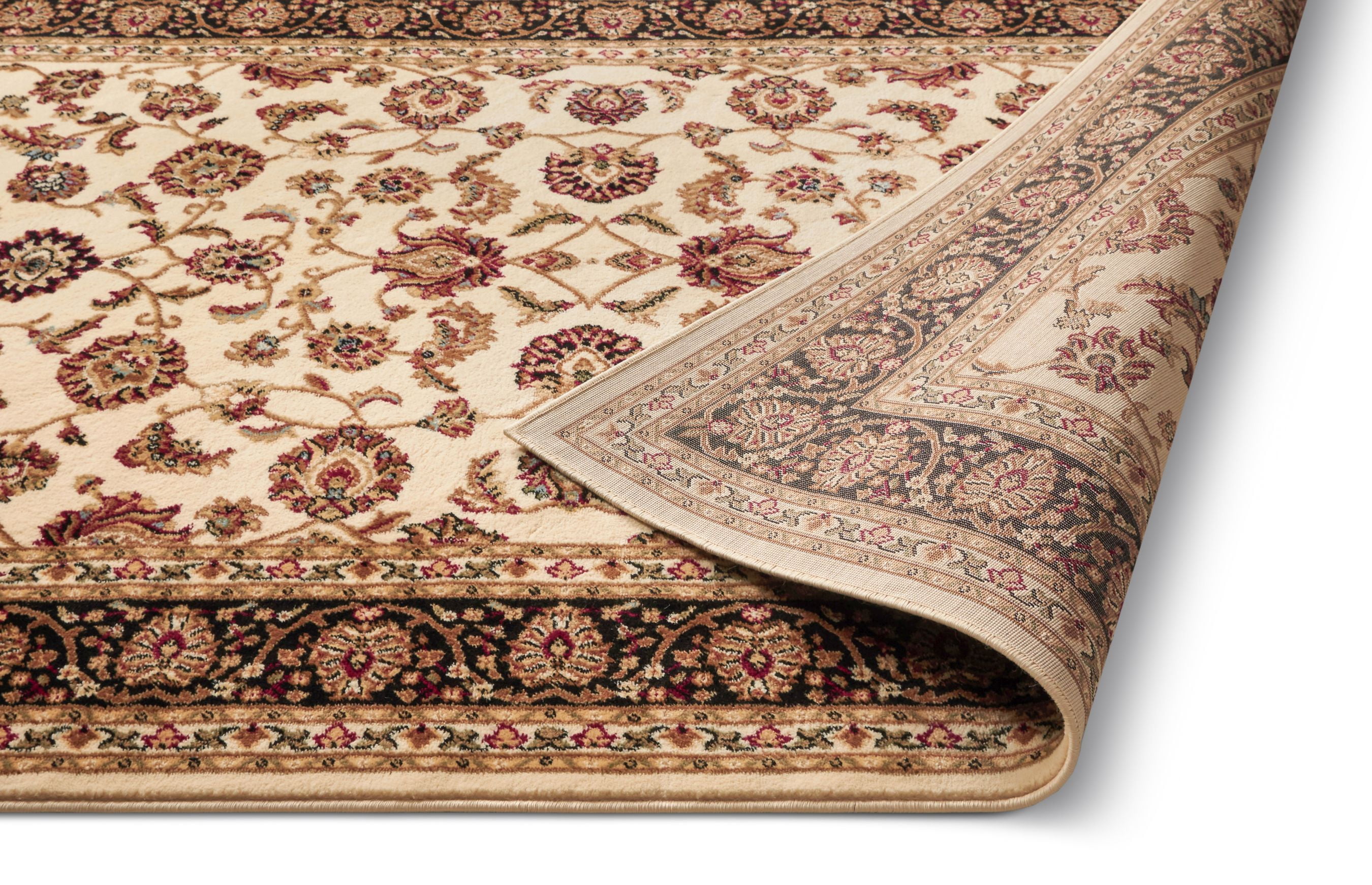 Well Woven Barclay Sarouk Traditional Oriental Panel Ivory 5'3" x 7'3" Area Rug