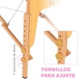 thumbnail image 3 of Cama De Masaje Ajustable Onof  MB-001 Cuadrada C/ Maletín Portátil Color Rosa Claro, 3 of 8