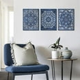 thumbnail image 2 of Navy Blue Wall Decor with Talavera, Mandala, and Moroccan Art Prints - Vintage Wall Art for Bohemian, and Mexican Decor - Elegant Artistic Wall Decorations for Home, 2 of 6