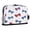 Red and Blue Stripe Bows, variant on Standing Pencil Case with Base Large Capacity Stationery Pouch Pen Bag with Zipper for Women Men Red and Blue Stripe Bows