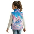 thumbnail image 3 of Pzuqiu Dragon Girls Sleeveless Vests Lightweight Soft Full Zip Winter Sleeveless Jacket with Pockets Personalized Wind Proof Casual Clothes for Girls 4T for Everyday Wear, 3 of 7
