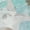 Teal, variant on Addison Rugs Chantille Indoor/Outdoor Transitional Floral Teal Washable Rectangle Rug, 10' x 14'