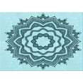thumbnail image 1 of Ahgly Company Machine Washable Indoor Rectangle Transitional Deep-Sea Green Area Rugs, 8' x 12', 1 of 7