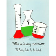 Science Christmas Cards (Set of 10) | Merry Measure Singing Glassware by Nerdy Words