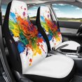 thumbnail image 3 of POLERO Waterproof Polyester Auto Seat Cushion, Universal Stretchy 2 Piece Seat Protector Covers for Automobile Truck SUV, 3 of 7