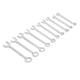 thumbnail image 1 of Llave de trinquete, 10 piezas, juego de llaves combinadas de trinquete de 72 dientes, llave abierta de grado, para lograr más, 1 of 12