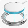 thumbnail image 3 of Magnet Charger Bracket Non-slip Mat Aluminum Charging Bracket Base For Magnetic Charger  12/12 Mini/12 Pro Silver Transparent, 3 of 6