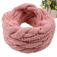 thumbnail image 4 of Women's Padded Loop Scarf Circular Knit Neck Warmer Winter Wool Blend Accessory, 4 of 8
