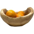 thumbnail image 4 of TJ Global Handmade Wood Bowl Rectangular shape Handcarved Natural Root Wood Crafts Bowl Fruit Salad Serving Bowls, Medium (L8.5" x W7.5" x H5"), 4 of 5