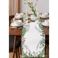 thumbnail image 4 of Christmas Squirrel Burlap-Cotton Table Runner 48 Inches Long,Xmas Pinecone Green Botanical Farmhouse Table Runners,Outdoor Dining Tablecloths Decor for Baby Shower Party Wedding 13x48, 4 of 9