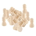 thumbnail image 4 of Abbracc 20/50 Wooden Chess Set Chess Pieces Table Board Game Kids Educational Toys A A, 4 of 9