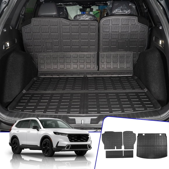 Rongtaod Cargo Mat Compatible with 2023 2024 2025 2026 Honda CRV (Include Hybrid) Cargo Liner Trunk Mat Back Seat Cover Protector