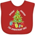 thumbnail image 3 of Inktastic Rockin' Around the Christmas Tree Boys or Girls Baby Bib, 3 of 4