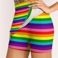 thumbnail image 4 of 2024 Pride Flag Skirt LGBT Colorful Stripes Streetwear Casual A-line Skirts Cute Mini Skirt Graphic Big Size Short Bottoms, 4 of 7