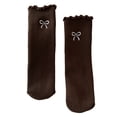 thumbnail image 2 of Jamicy Women's Ruffle Socks Solid Color Lettuce Edge Comfort Breathable One Size Ankle Casual Fashion Dress Floor Socks, 2 of 2