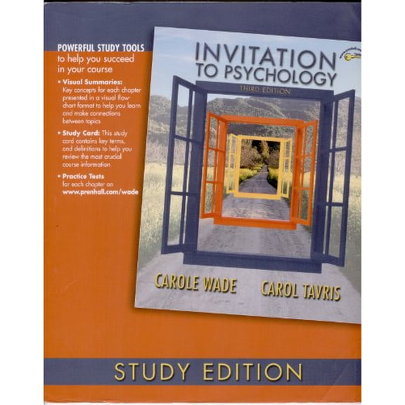 Pre-Owned Invitation to Psychology: Study Edition (Paperback) 0132238934 9780132238939
