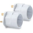 thumbnail image 2 of 2X Adaptateur Prise Anglaise - Modèle Schuko Type g - Prise France vers Royaume-Uni - Prise Compacte pour Voyage - Compatible avec Plusieurs Pays, 2 of 5