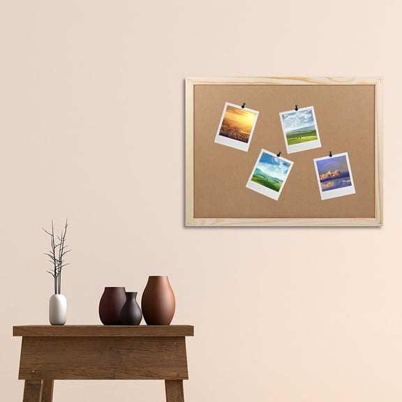 Cork Bulletin Board for Office, Home, School, Classroom - Display Board for Notes, Reminders, and Announcements