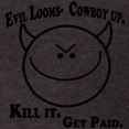 thumbnail image 3 of CafePress - Evil Looms T Shirt - Mens Football Shirt, 3 of 4