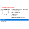 thumbnail image 2 of Front Hood Release Cable - Compatible with 2006 BMW 330i, 2 of 2