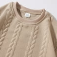 thumbnail image 6 of Betivan Men's Pullover Sweater Crewneck Cable Knit Long Sleeve Sweater Classic Soft Knitted Sweaters with Ribbing Edge for Daily, Office Casual, Weekend Shopping, Home, 6 of 9