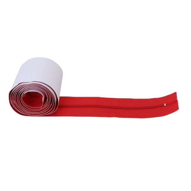 2 Piezas De Nylon Doble Lateral Interior Barreras De Polvo De Polvo De Cáscara Cremallera, Cremalleras Protectores De Polvo De Servicio Pesado Para Puerta