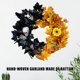 thumbnail image 3 of Regalo Calavera de girasol Hoja de arce artificial Guirnalda de Halloween para la pared de la puerta delantera JShteea El nuevo, 3 of 9